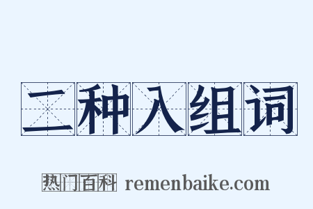 二种入组词是什么意思的图片